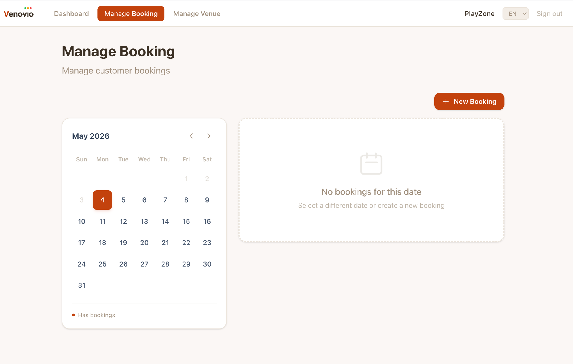 Manage Bookings